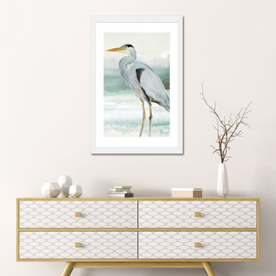 Reproduction d’art, "Heron on Seaglass I" par Lanie Loreth