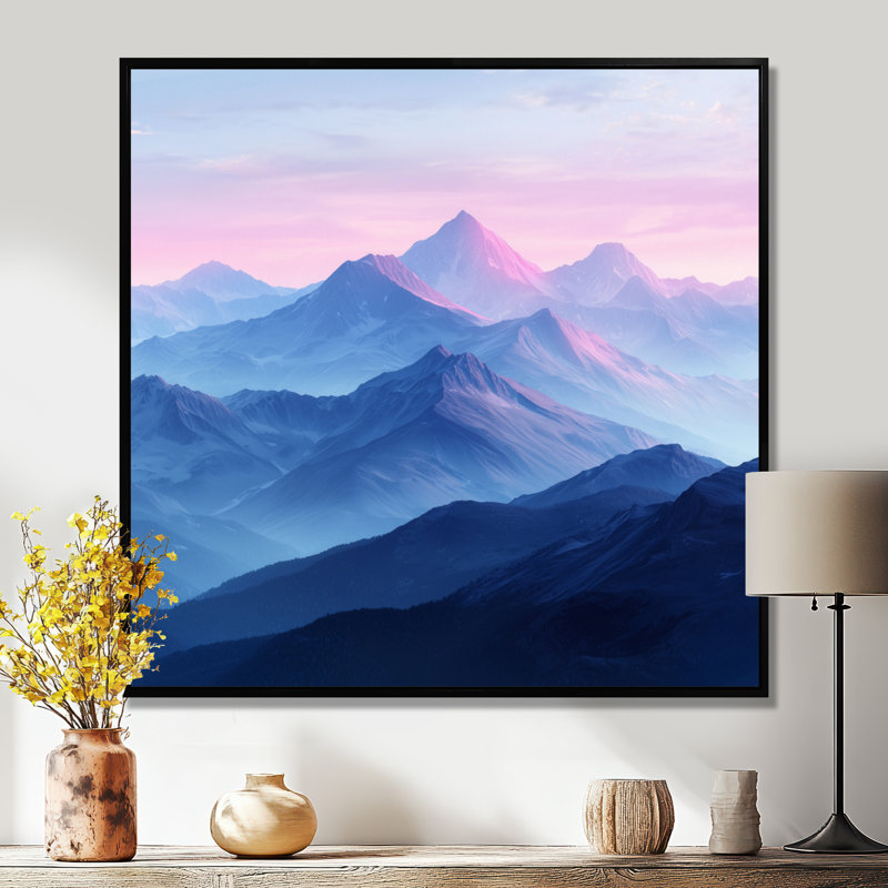 Gilan - Landscapes Large Wall Decor, Floater Framed Print, Black, 16" H x 16" W