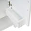 Meuble-lavabo de 30 pouces avec lavabo en céramique et rangement polyvalent - idéal pour les petites salles de bain