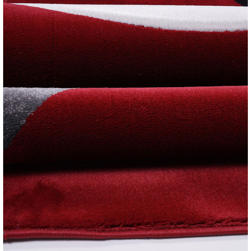 Tapis turc Jorrik-ROUGE, Rectangle 6 pi 6 po x 9 pi 5 po