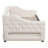 Beige Upholstered Twin Xl Daybed With Led Belt, 2 Drawers, And Frame For Rustic Home Linen Lighting, Wood Relaxing Bedroom-851945366