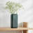 Stoneware Ceramic Vase with Textured Body and Rounded Rim Design-89109976-89109974