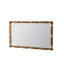 Miroir mural doré de style bambou