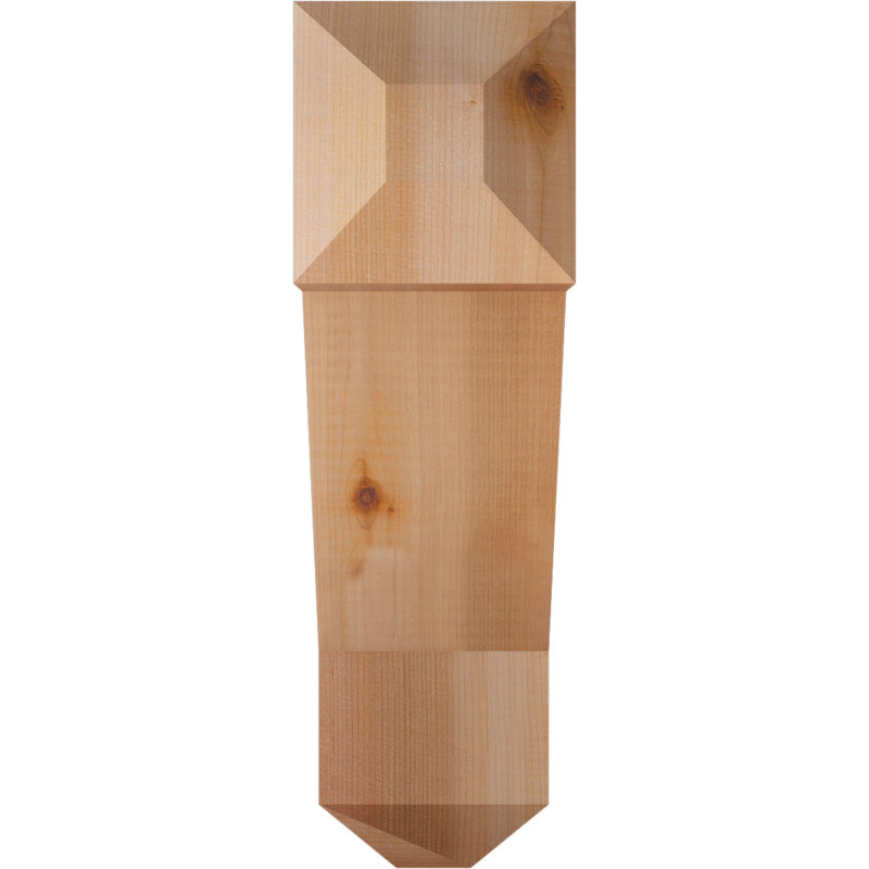 Support pour artisan traditionnel, Cèdre rouge de l'Ouest (lisse), H 14 po x l 4 po x P 14 po