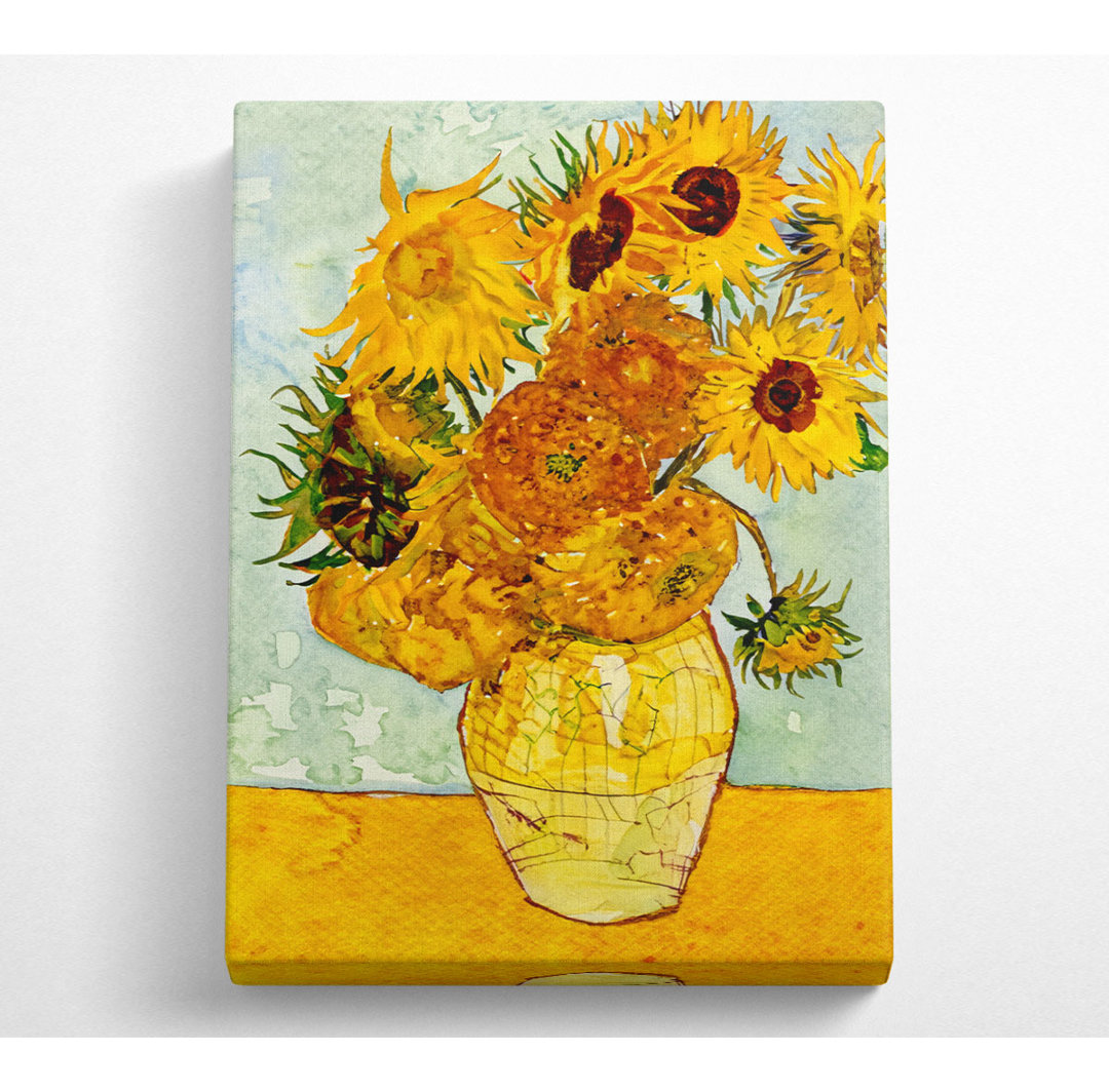 Van Gogh Sonnenblumen - Kunstdrucke auf Segeltuch