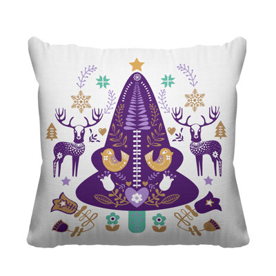 Coussin intérieur / extérieur Scandinavian Christmas Tree