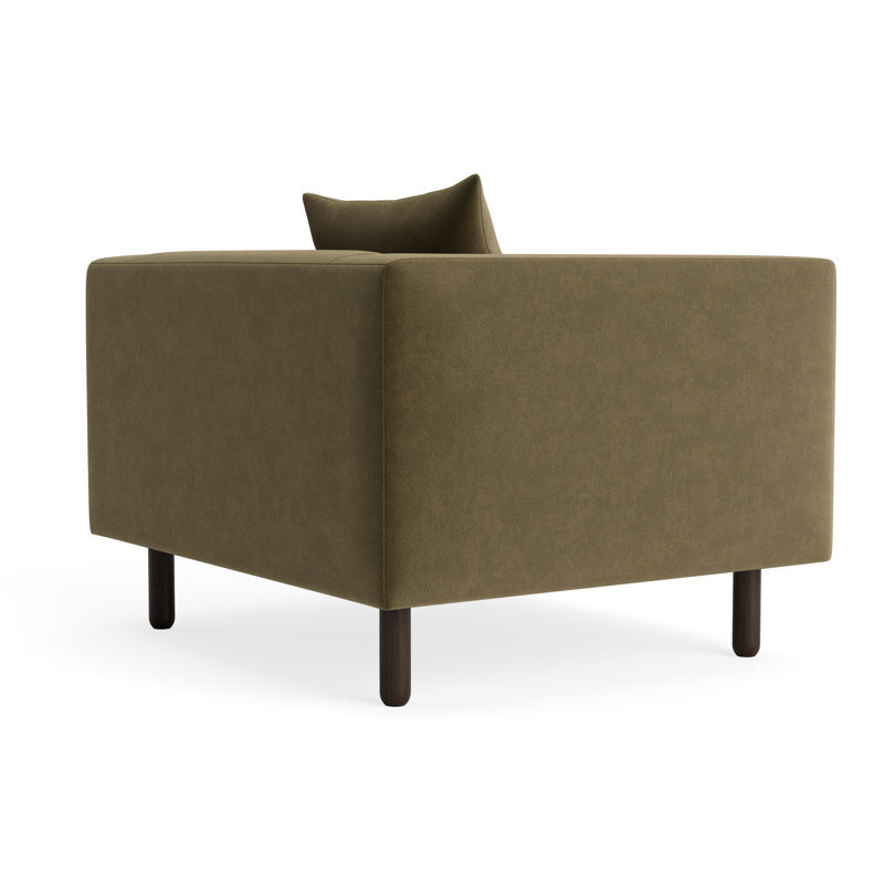 MTO - Mono Lounge Chair, Moss Velvet
