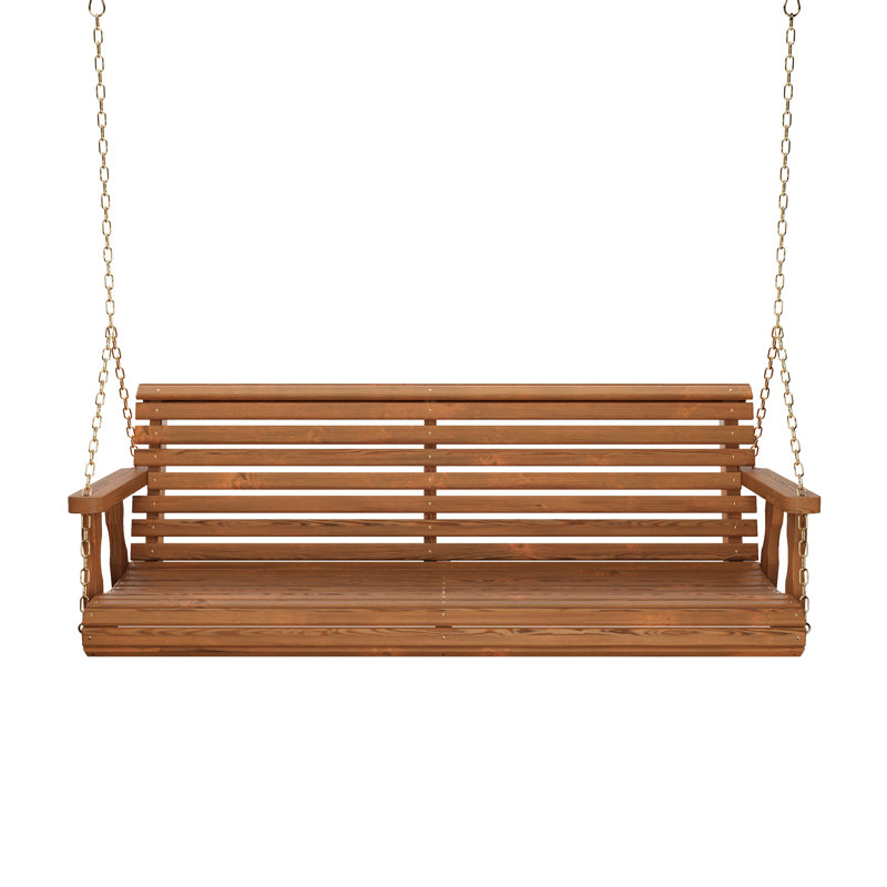 Balancelle de véranda en bois robuste de 5 pieds Lark Manor ™ Capacité de poids, 50.5"