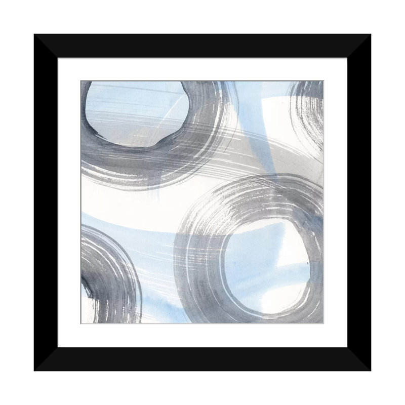 « torsion et rotations iii », impression sur toile, H 16 po x l 16 po x P 1 po, Papier beaux-arts encadré noir, Blanc