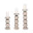 Foxx Modern Neutral Hollis Wood Candle Sticks, Set of 3 - 6" x 6" x 22"-101800208