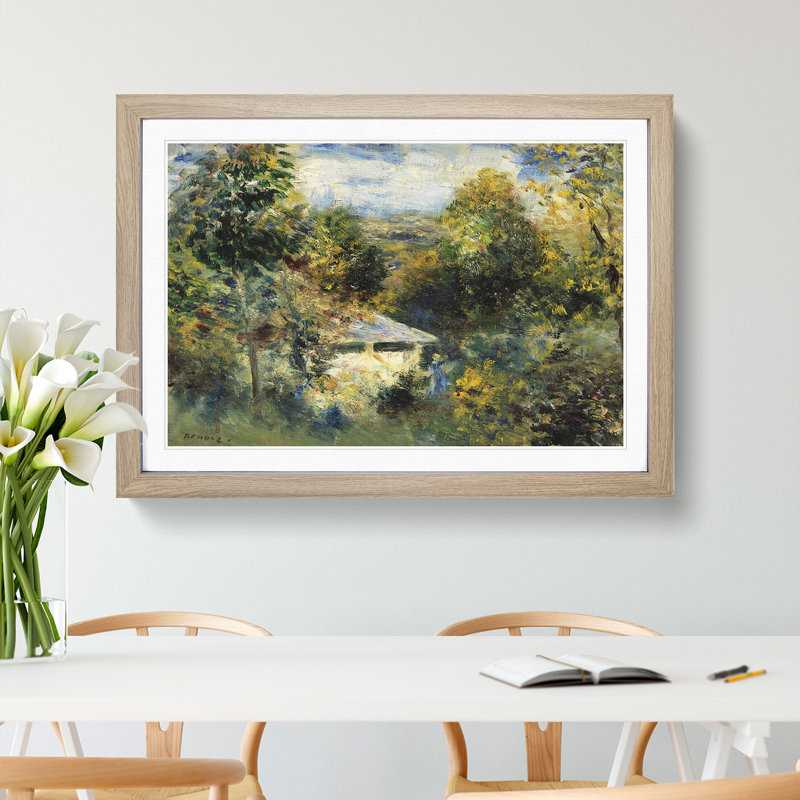 Louveciennes by Pierre-Auguste Renoir - Picture Frame Painting, Oak Framed, 36cm H x 48cm W x 2cm D