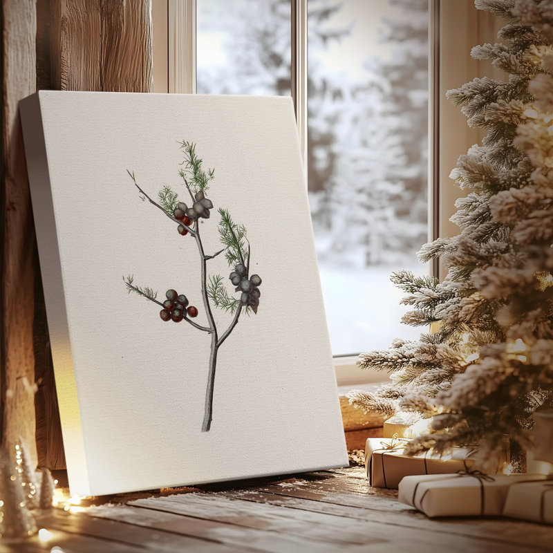 Silver Nativity Promise-Premium Gallery Wrapped Canvas, 18" H x 12" W