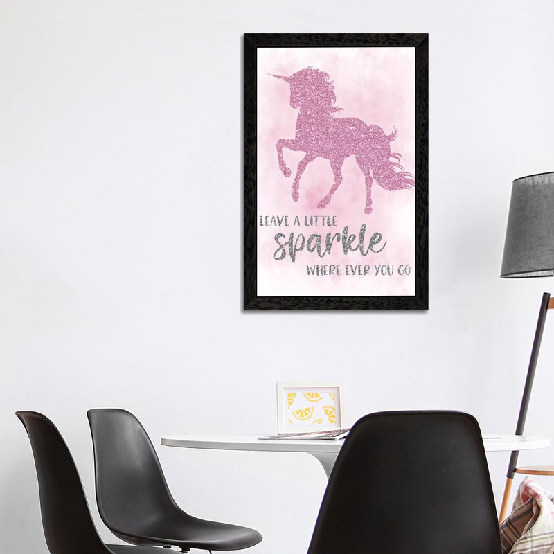 Sparkle by Natalie Carpentieri - Print on Canvas, 101.6 cm H x 66.04 cm W, Black Floater Framed