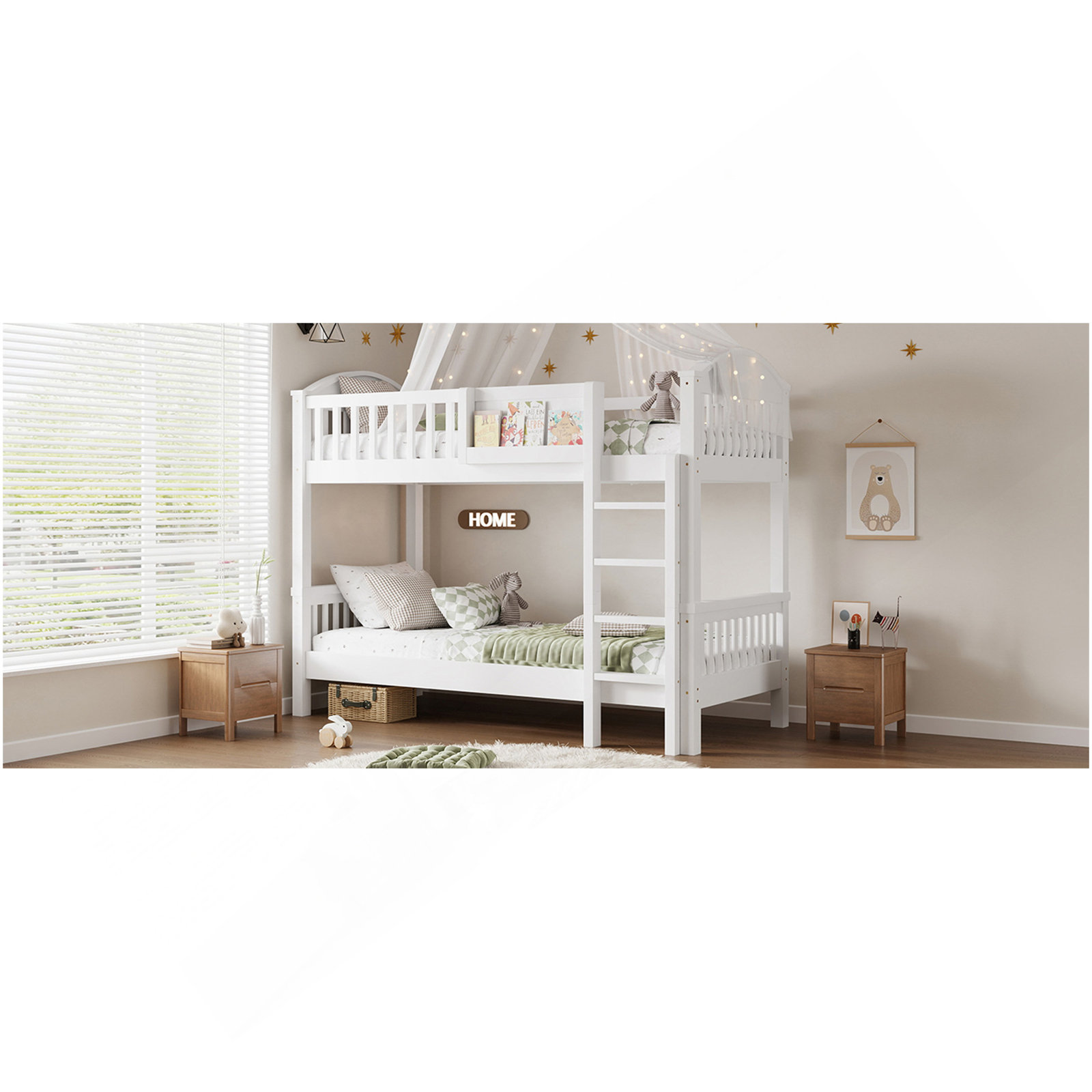 Bed, White