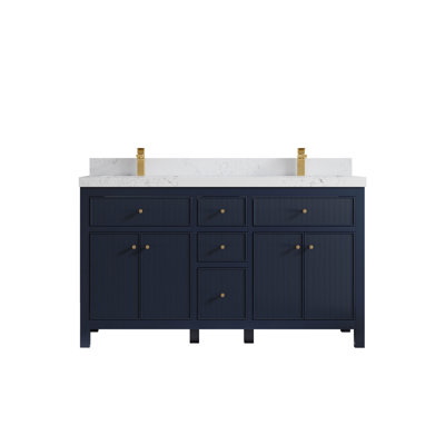60'' Double Bathroom Vanity with Top