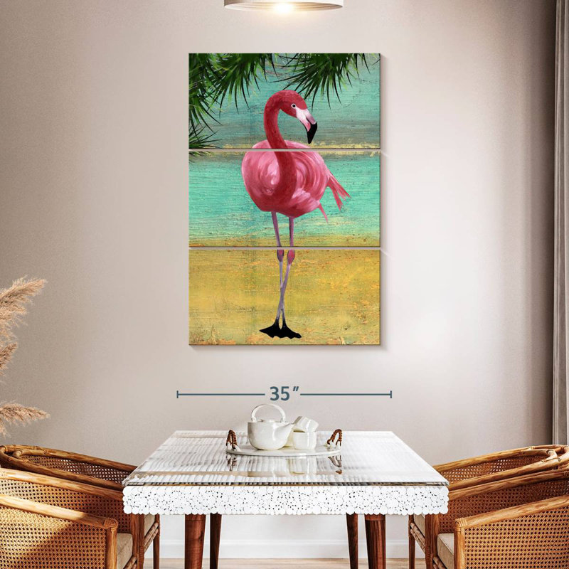 Brampt Flamingo Frame I, 50" H x 32" W