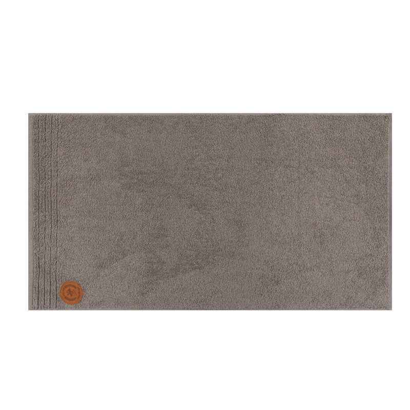 2 Piece 100% Cotton Hand Towel Set, Gray