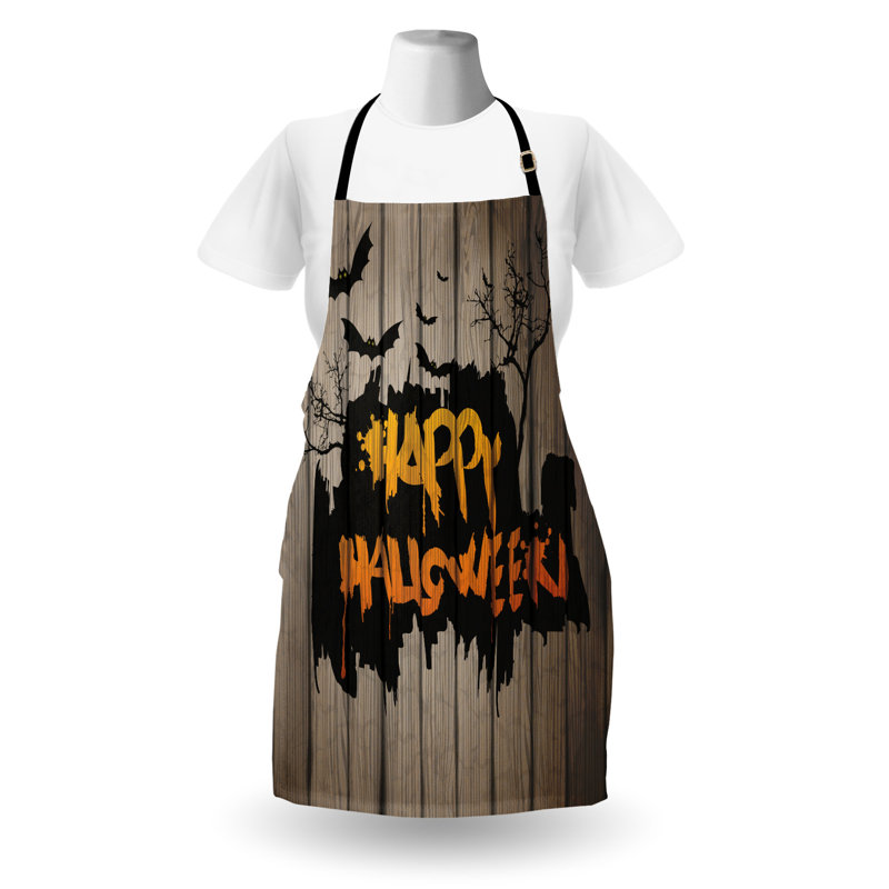 Tablier d'Halloween sans motif bavoir