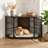 Fratesi Corner Wooden Dog Crate and End Table-199585397-194320451