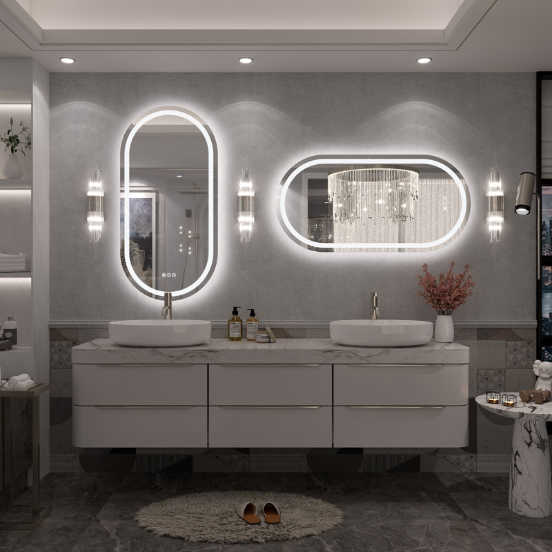 Miroir de salle de bain mural Molly, 40 po x 20 po