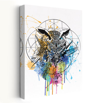 Hibou - animaux, pop urbain, surréalisme, oiseaux, plumes, hiboux, art