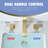 Bathroom Stainless Steel Faucets for Sink 3 Hole 8 inch Widespread Bathroom Sink Faucet Double Lever Handle Faucet Bathroom Vanity Faucet Basin Mixer Tap Faucet with Hose-115721487