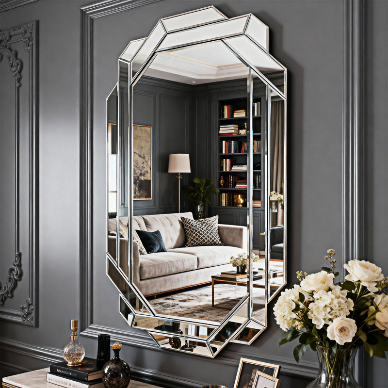 Grand miroir mural pleine longueur