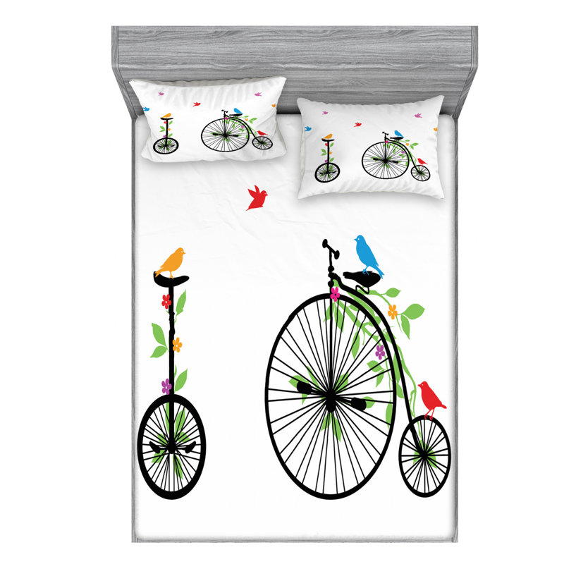 Microfiber Sheet Set, Full Sheet Set with Fitted Sheet
