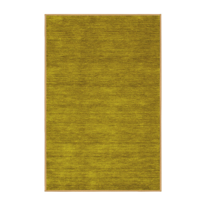 Tapis contemporains jaunes lavables à la machine 85, Rectangle 2 pi x 3 pi
