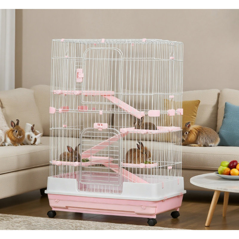 Cage à lapin avec roulettes Rabbit Hut