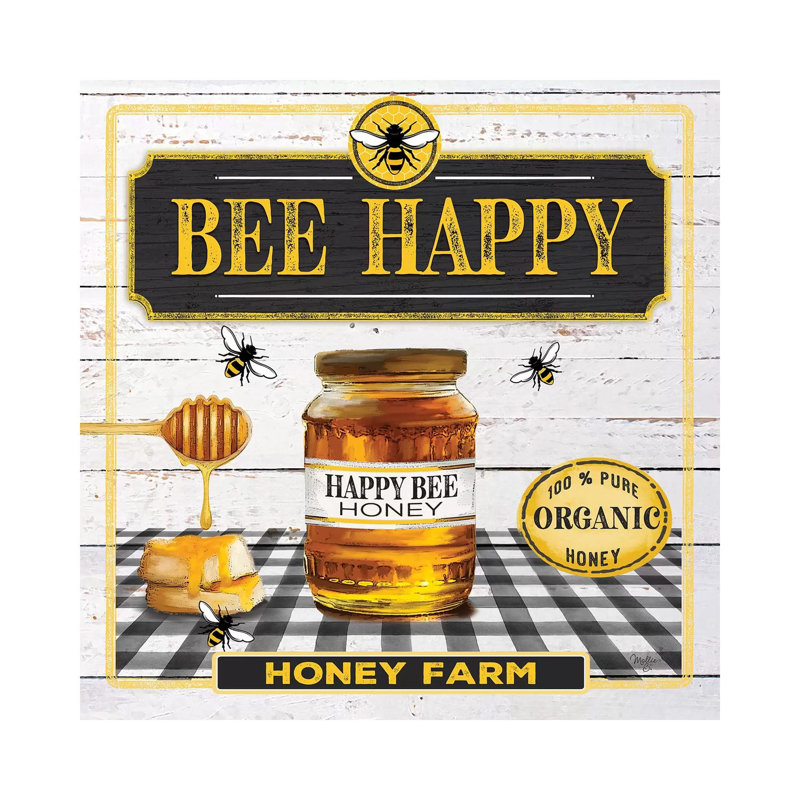 Honey by Mollie B. - Print on Canvas, 45.72cm H x 45.72cm W x 3.81cm D, Wrapped Canvas