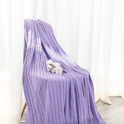 Couverture 100% coton naturel, 51 po x 67 po