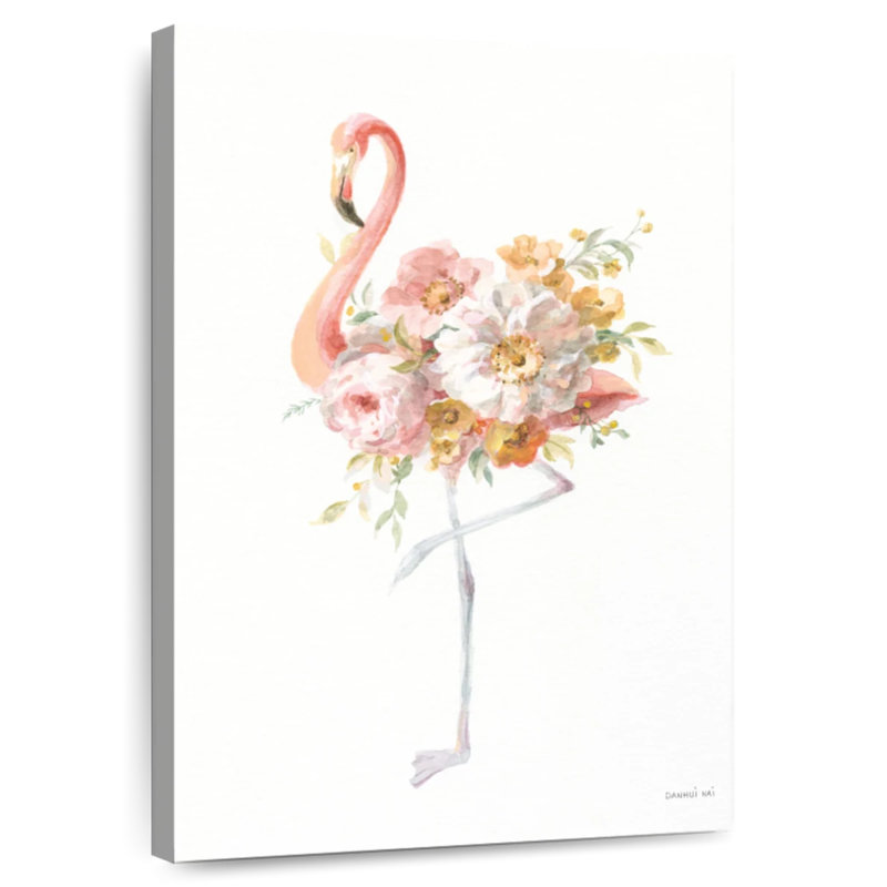 Flamant rose Brampt II, H 12 po x l 8 po