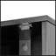 Armoire de rangement haute multifonctionnelle avec deux portes et tablettes réglables-950952666