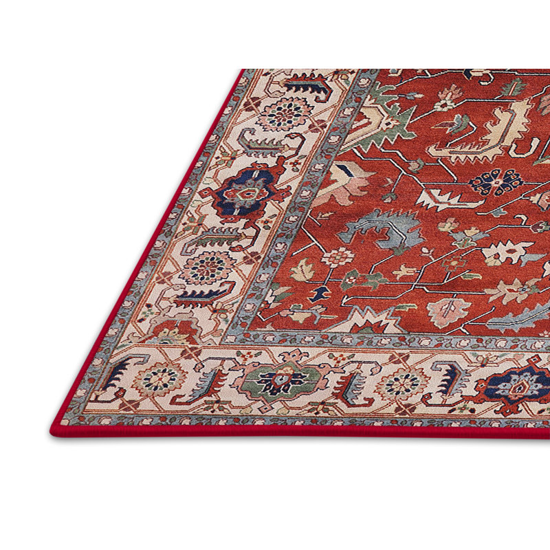 Tapis oriental orange / brun, Rectangle 5 pi x 7 pi