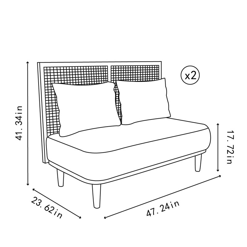 Banc rembourré en similicuir