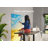 Electric Height Adjustable Standing Desk with Hooks-1887789156-1893324577