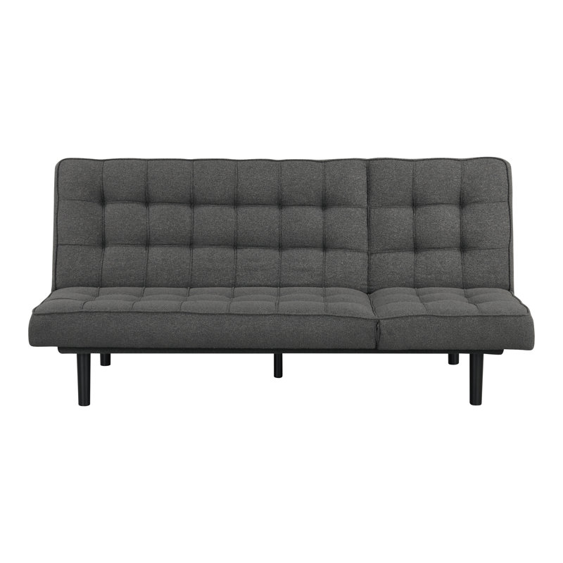 Sora Futon Sofa, Dark Gray Fabric