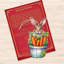 Lapin avec panier de carottes, décorations en bois par Debrekht