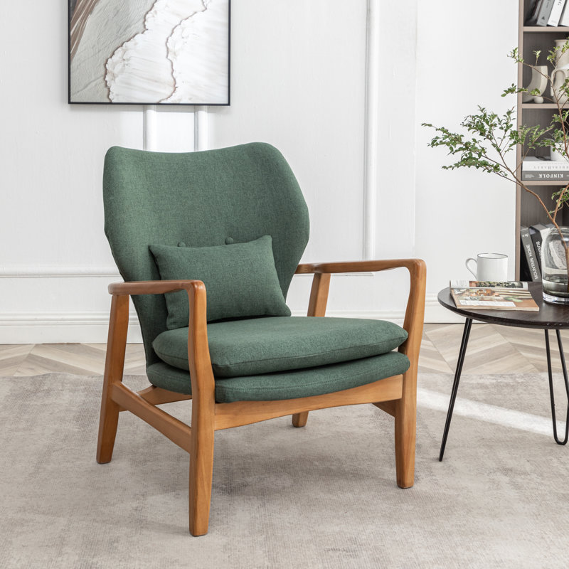 Fauteuil Kornelijus, Mélange de lin vert