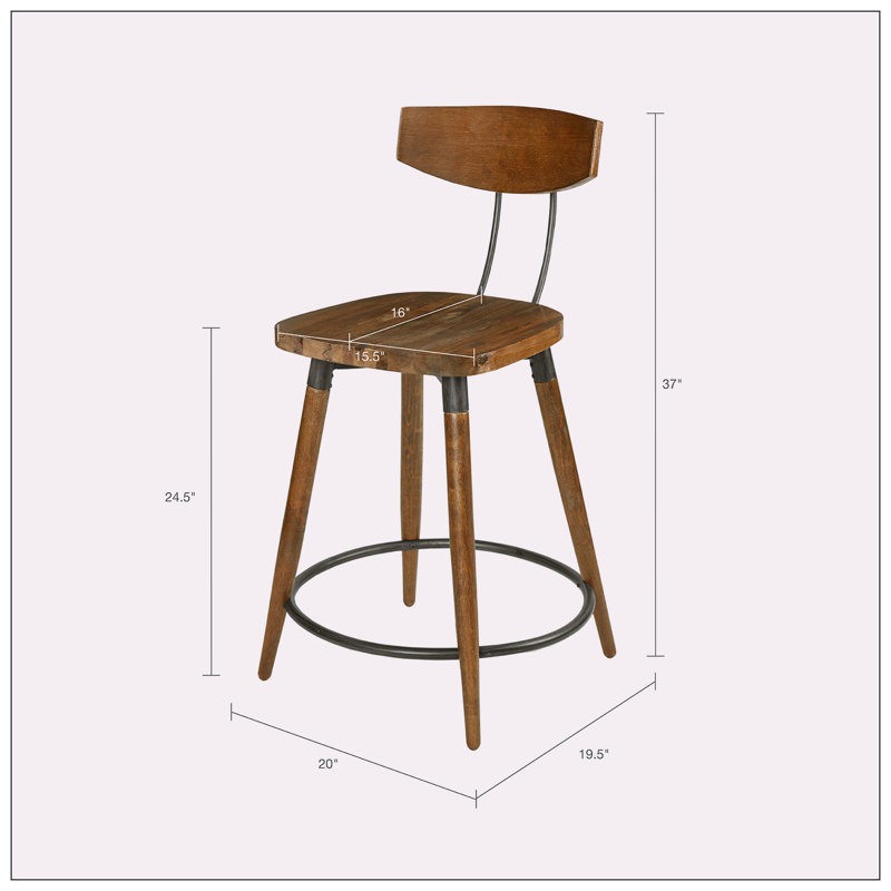 Tabouret de comptoir 24,5 po Belliere