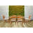 6 - Person Teak Solid Wood Patio Dining Set Umbrella Hole Included Rectangular Table with Cushions Included