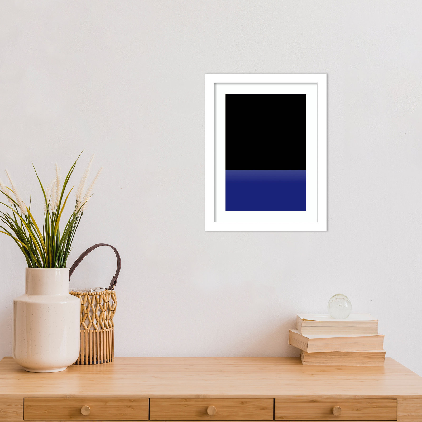 Lancey "Sea" Print by Alex Caminker, White, 13" H x 10" W