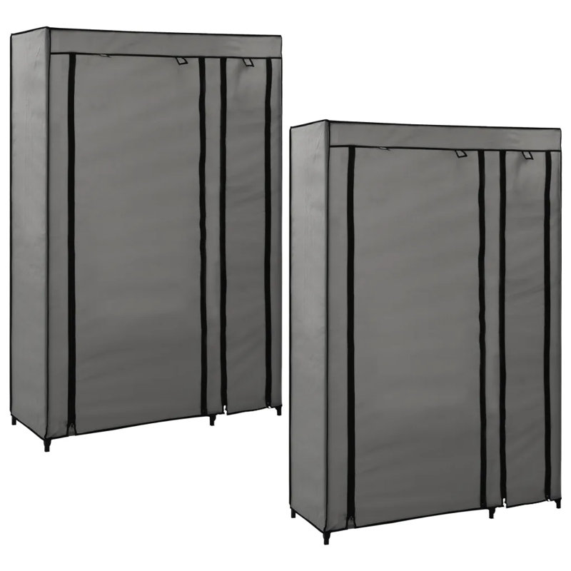 Allayna Steel Wardrobe, Grey