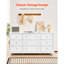 Commode en bois 9 tiroirs Retro