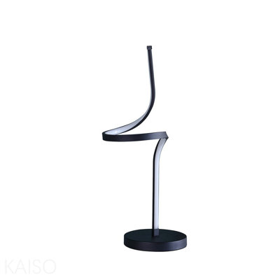 22" In Led Apollo Spiral Curved Tube Modern Table Lamp