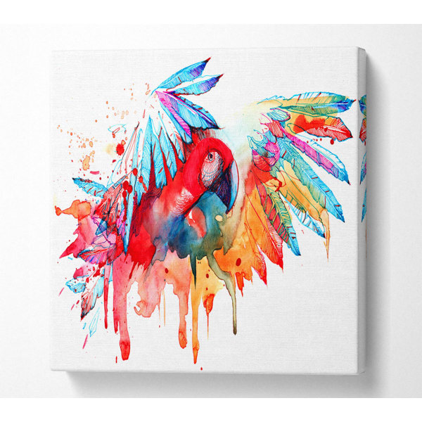 Bay Isle Home Colourful Parrot - Wrapped Canvas Art Prints | Wayfair.co.uk