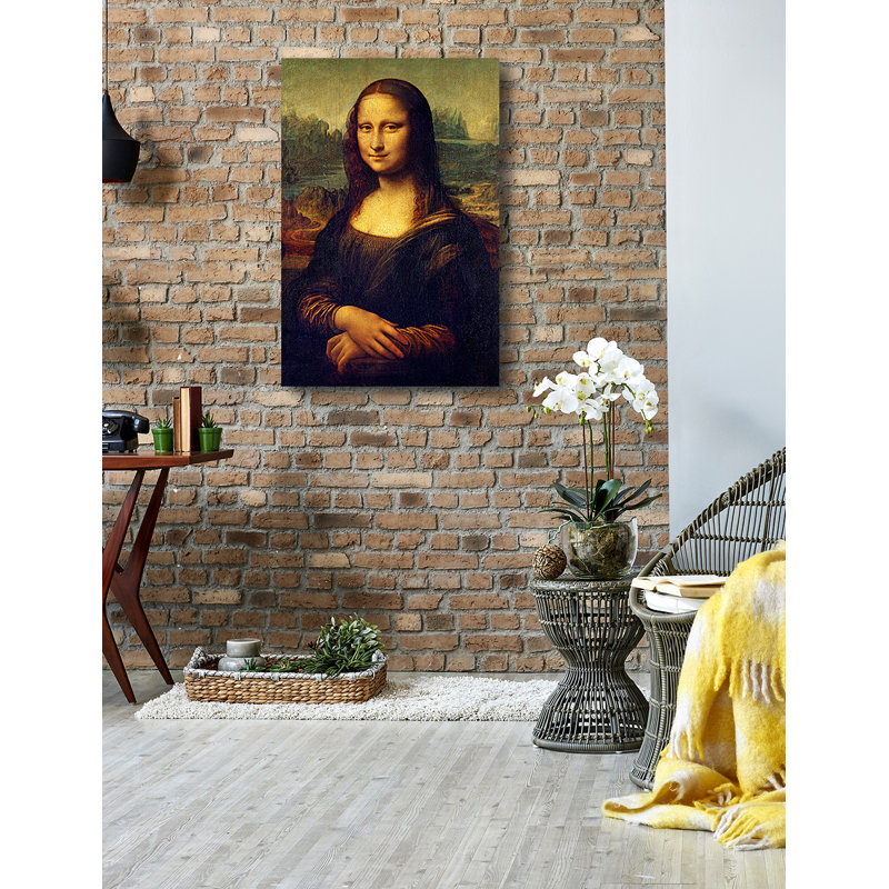 «Mona Lisa» par Leonardo da Vinci, reproduction sur toile, H 30 po x l 20 po x P 1,5 po, Toile tendue