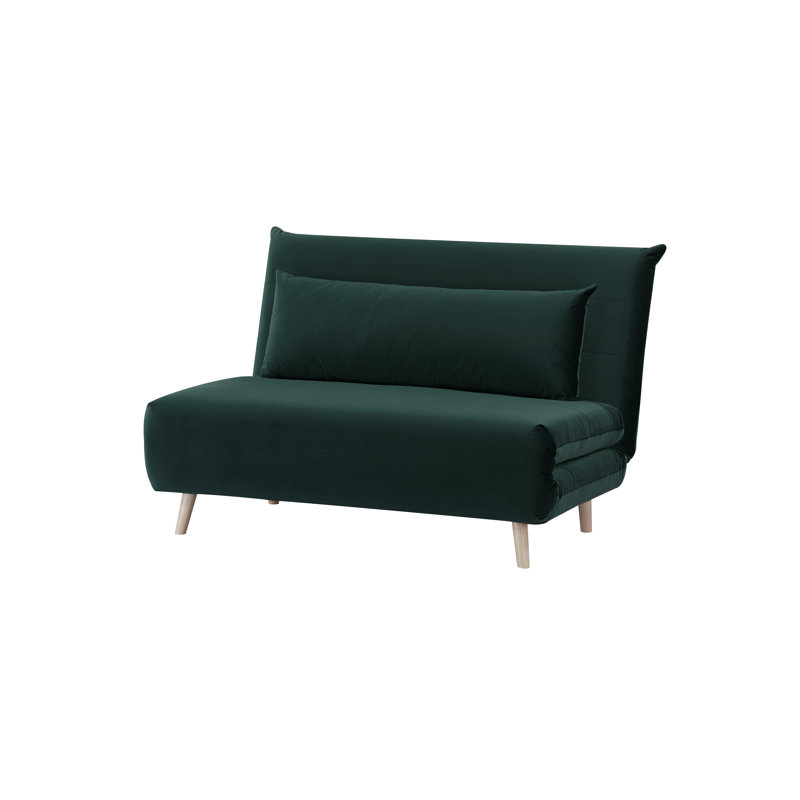 Boonton 2 Seater Velvet Sleeper, Green