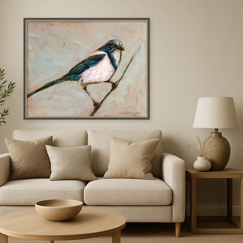 Taking a Moment by Claire Lerner Framed Mounted Canvas Wall Art Print